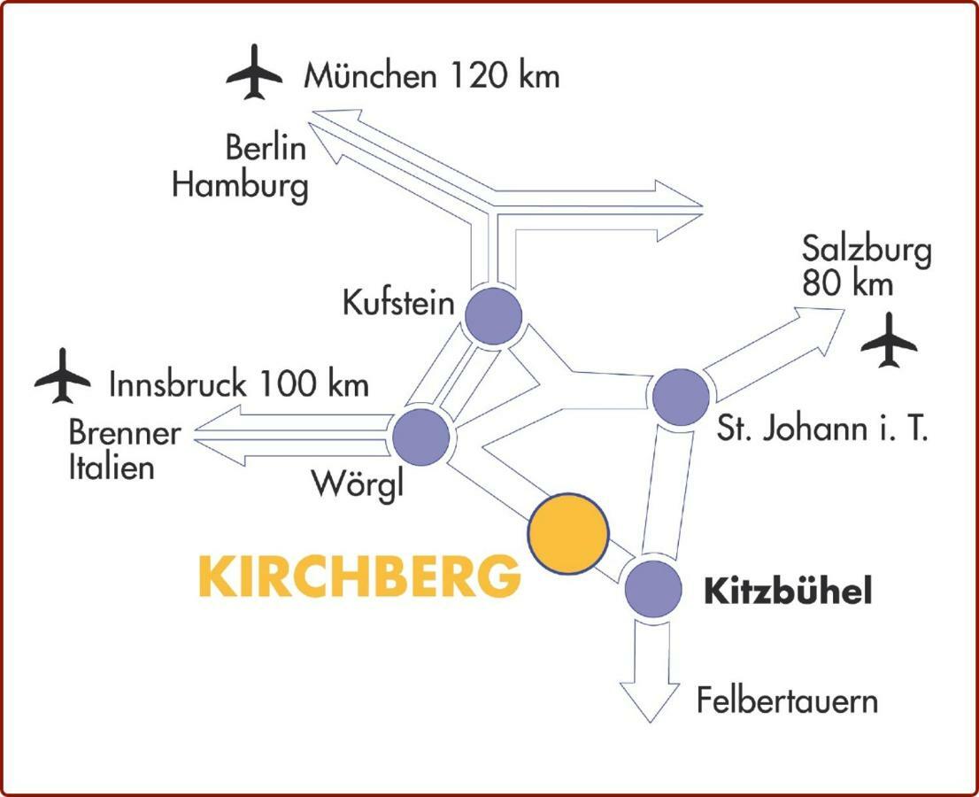 Hotel Metzgerwirt Kirchberg in Tirol Esterno foto